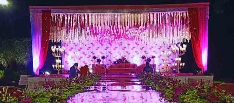 truss wedding stage backdrop