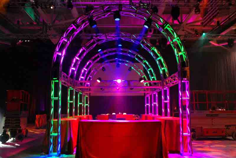 modular stage truss for weddings