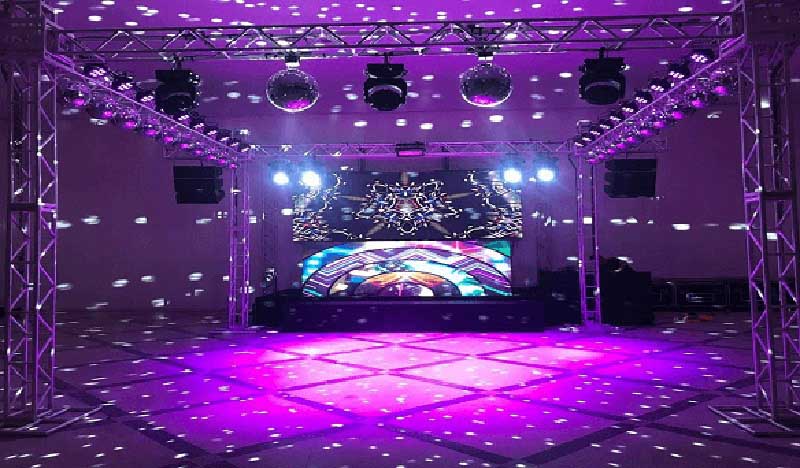 LED wedding stage truss