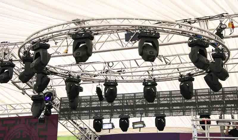 Wedding event circular truss