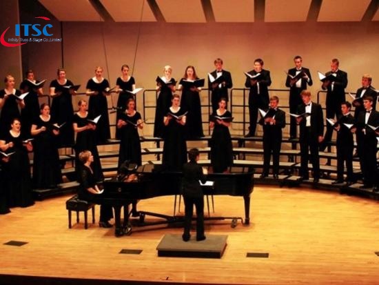 lightweight portable choral risers
